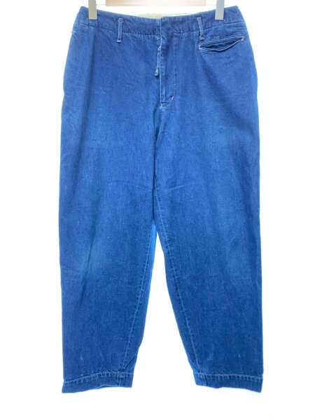 unfil(アンフィル) / Cotton-Denim Wide Tapered Trousers/3/デニム 