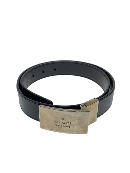 レア】GUCCI ストライプ センターライン レザー キャンバス ベルト