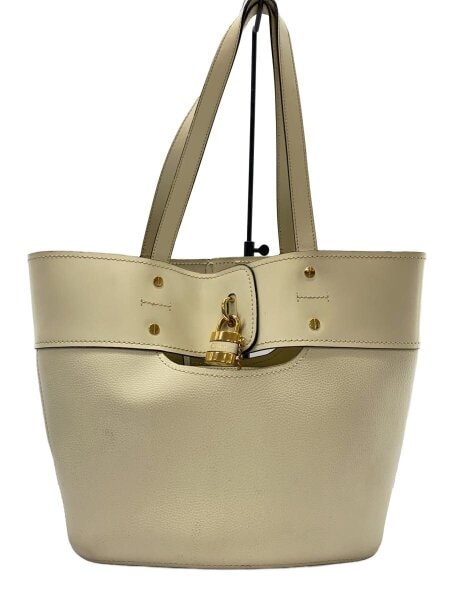 Chloe(クロエ) / トートバッグ/レザー/WHT// | 中古品の販売・通販なら 