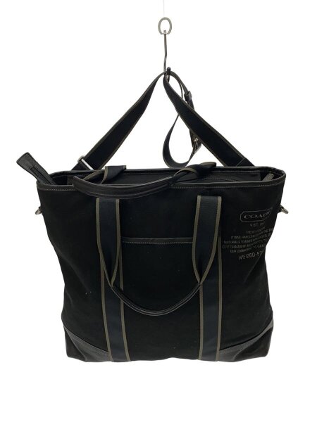 COACH(コーチ) / トートバッグ_ヘリテージ_ウェブ/キャンバス/BLK 