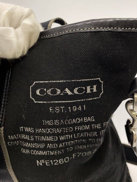 COACH(コーチ) / トートバッグ_ヘリテージ_ウェブ/キャンバス/BLK 