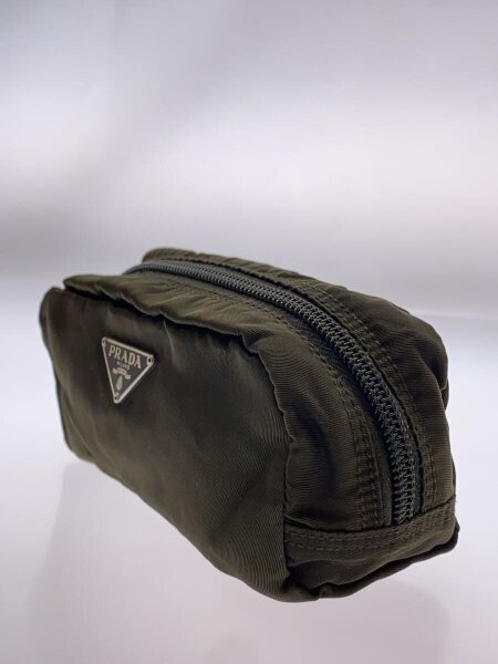 PRADA ナイロン ポーチ セカンドバッグ カーキ PRADA(プラダ) / ポーチ/ナイロン/KHK/無地// | 中古品の販売・通販