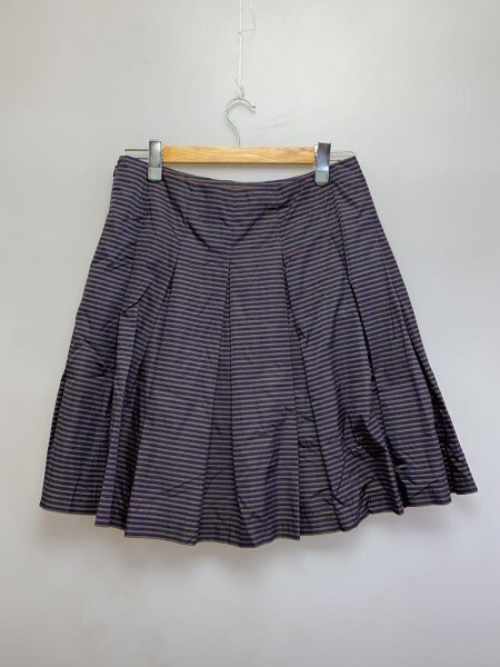 PRADA スカート 42 PRADA(プラダ) / スカート/42/ナイロン/NVY/ボーダー/CA.34767