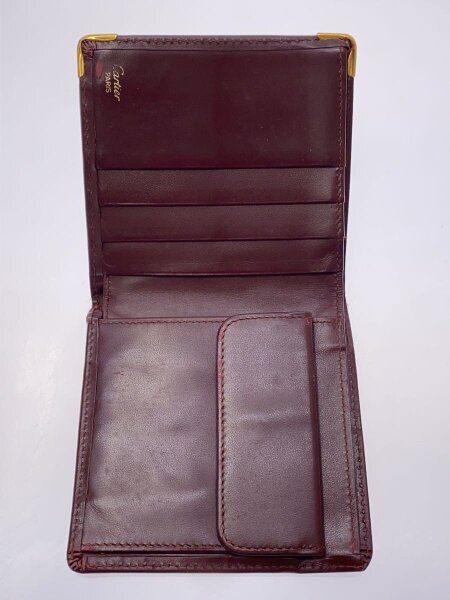 Cartier(カルティエ) / マストライン/2つ折り財布/レザー/BRD/無地