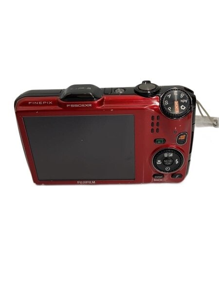 動作品 富士フィルム FUJIFILM FinePix F550EXR 赤 レッド