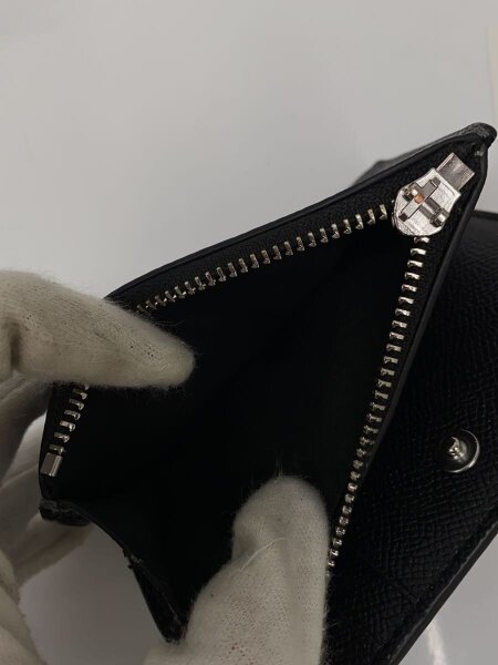 COACH(コーチ) / 2つ折り財布/レザー/BLK/無地/レディース/FCR983