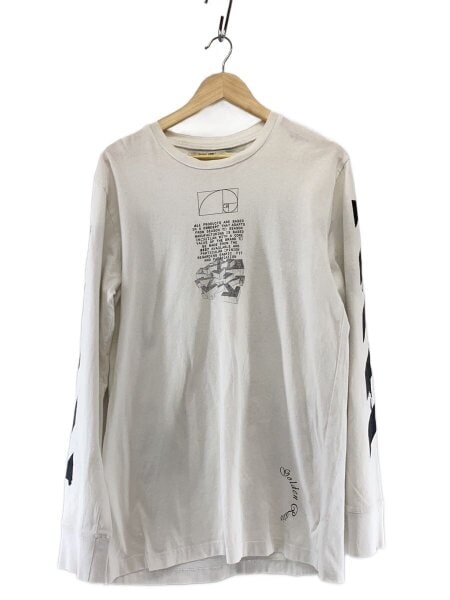 OFF-WHITE(オフホワイト) / 長袖Tシャツ/L/コットン/WHT/無地// | 古着 