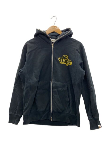 A BATHING APE(アベイシングエイプ) / ジップパーカー/M/コットン/BLK 