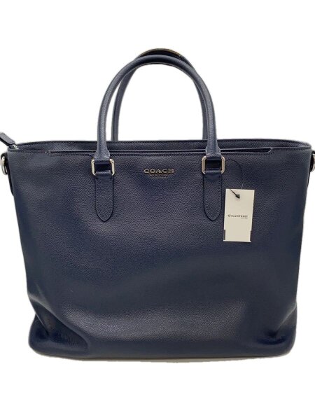 COACH(コーチ) / ベケット・ビジネストート/レザー/NVY/無地 | 中古品