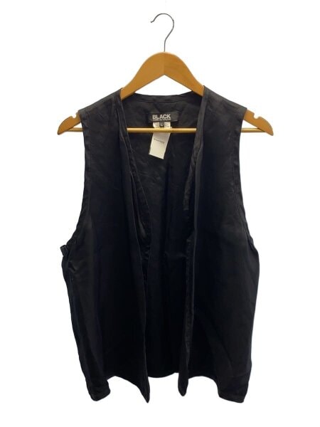 BLACK COMME des GARCONS / スカベスト/L/キュプラ/ブラック/1G-V002/AD2020/バック刺繍/スーベニアベスト BLACK COMME des GARCONS(ブラックコムデギャルソン) / スカベスト/L