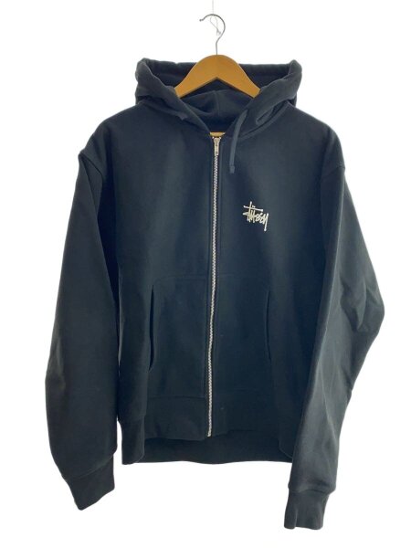STUSSY(ステューシー) / ジップパーカー/M/コットン/ブラック STUSSY(ステューシー) / ジップパーカー/M/コットン/ブラック