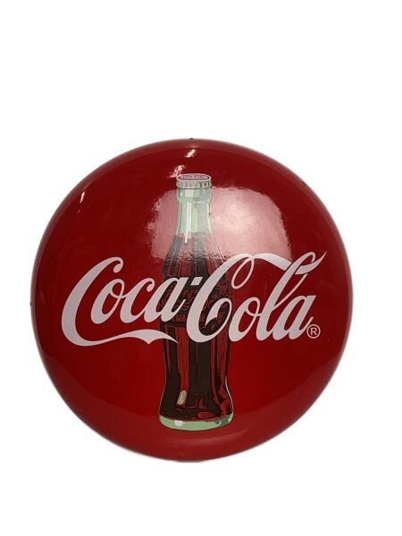Coca・Cola(コカコーラ) / 丸看板/インテリア雑貨/レッド/瓶コーラ 