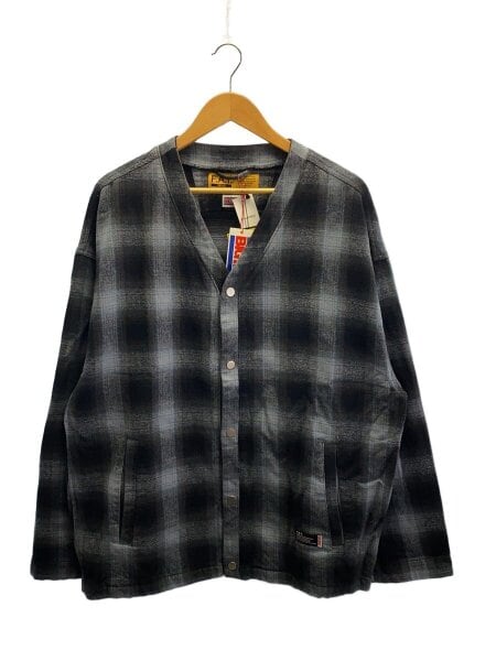 F.A.T. × BIG MAC カーディガン 未使用品！ BIG MAC × F. A. T. カーディガン チェック size JUMBO イエロー