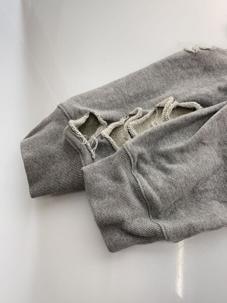 JUN NAKAYAMA(ジュンタカヤマ) / DISTRESSED CREWNECK/ダメージ 