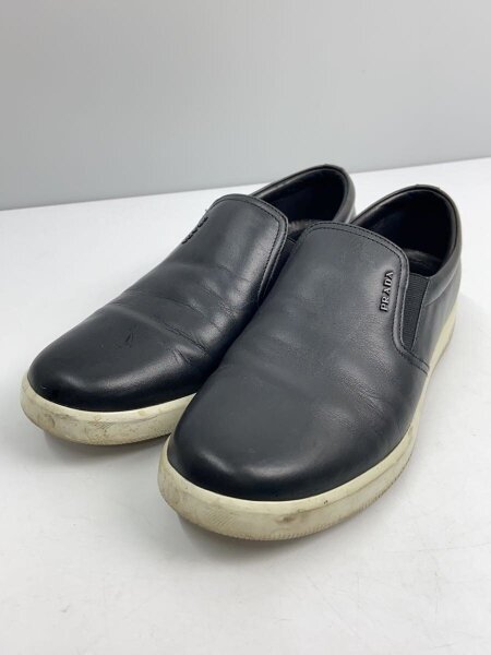 PRADA(プラダ) / ブラックレザースリッポン/ローカットスニーカー/UK7 