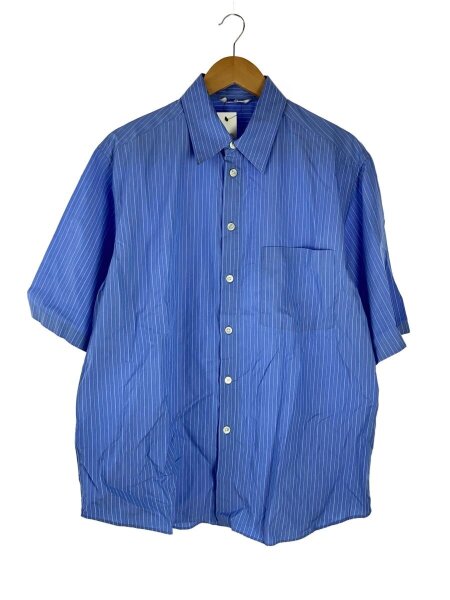 AURALEE 25ss 半袖シャツ 4 BLUE STRIPE AURALEE(オーラリー) / 半袖シャツ/4/コットン/BLU/ストライプ/? NULL