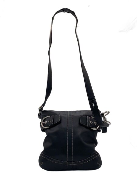 COACH(コーチ) / ショルダーバッグ/レザー/BLK/無地/1452 | 中古品の 