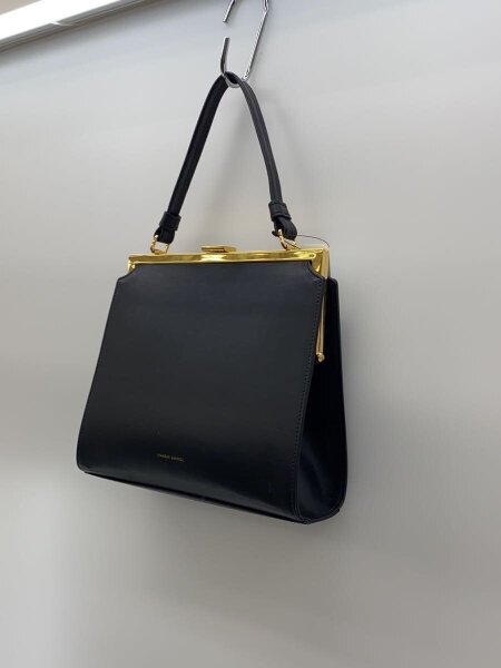 Mansur Gavriel(マンサーガブリエル) / ハンドバッグ/レザー/BLK 