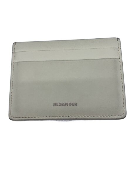 JIL SANDER カードケース　白　USED美品 JIL SANDER(ジルサンダー) / カードケース/レザー/WHT/無地/メンズ