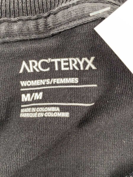 ARC'TERYX スケルトンデザイン 長袖Tシャツ サイズM ブラック ARC'TERYX(アークテリクス) / 長袖Tシャツ/M/コットン/BLK/無地