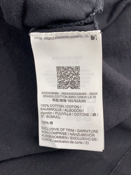 ARC'TERYX(アークテリクス) / 長袖Tシャツ/M/コットン/BLK/無地