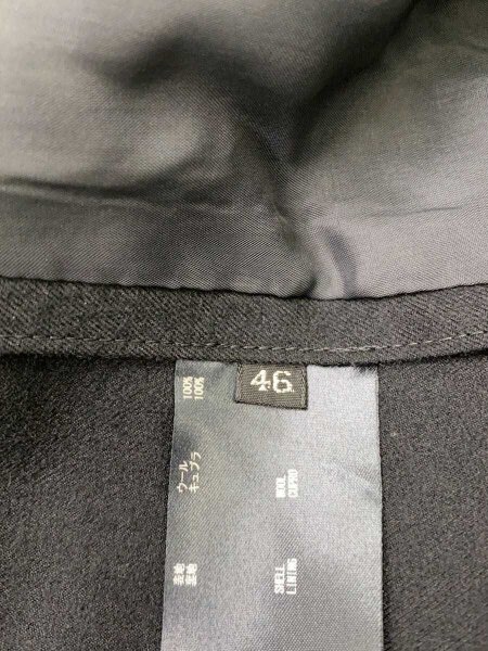 THE RERACS(ザリラクス) / ステンカラーコート/46/ウール/BLK/23FW