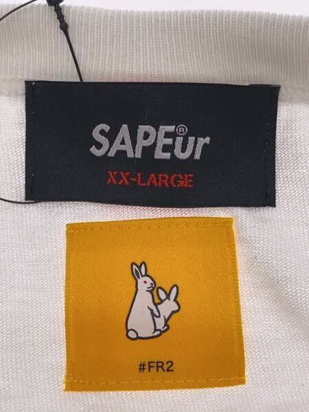 FR2(エフアールツー) / ×SAPEur/ロッドマン/Tシャツ/XXL/コットン/WHT 