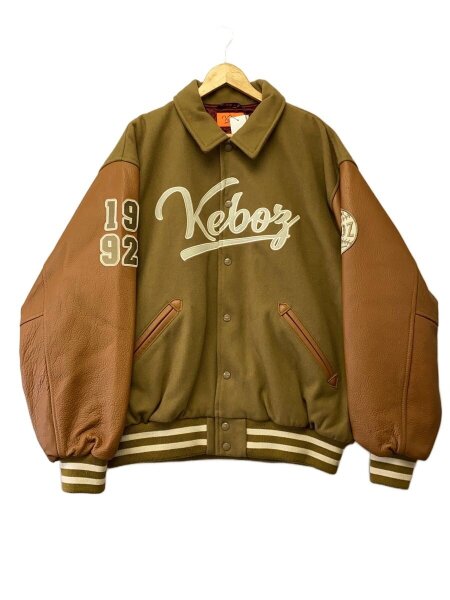 Keboz(ケボズ) / MELON＆LEATHER VERSITY JACKET/スタジャン/XL/ウール 