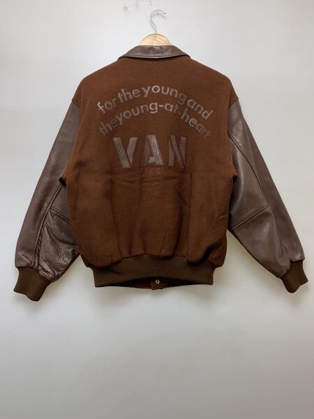 VAN(ヴァン) / 80s/スタジャン/アーチロゴ/ワッペン/袖レザー切替/FREE 