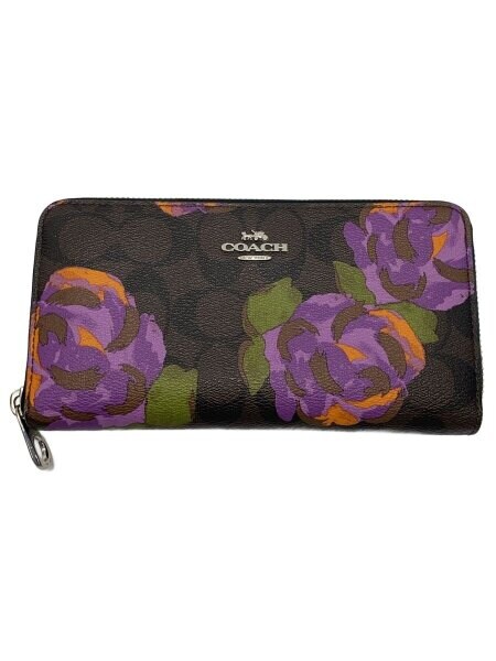 COACH(コーチ) / 長財布/--/BRW/花柄/レディース/E2392// | 中古品の 