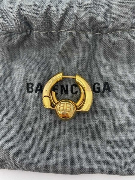 BALENCIAGA(バレンシアガ) / カットダブルB/片耳ピアス/SV925/GLD