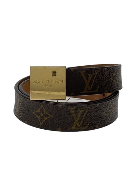 【極美品】Louis Vuitton ルイヴィトン ベルト ヴィンテージ LOUIS VUITTON(ルイヴィトン) / ベルト/レザー/BRW/総柄/メンズ/LB0054