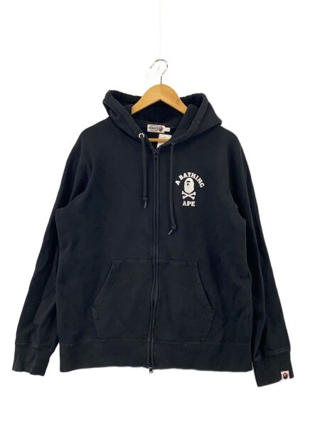 A BATHING APE(アベイシングエイプ) / ジップパーカー/L/コットン/BLK