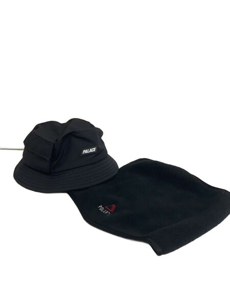 PALACE ブラック バケットハット PALACE(パレス) / バケットハット/--/ナイロン/BLK/メンズ// | 中古品