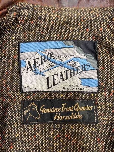 AERO LEATHER(エアロレザー) / シングルライダースジャケット/38/馬革