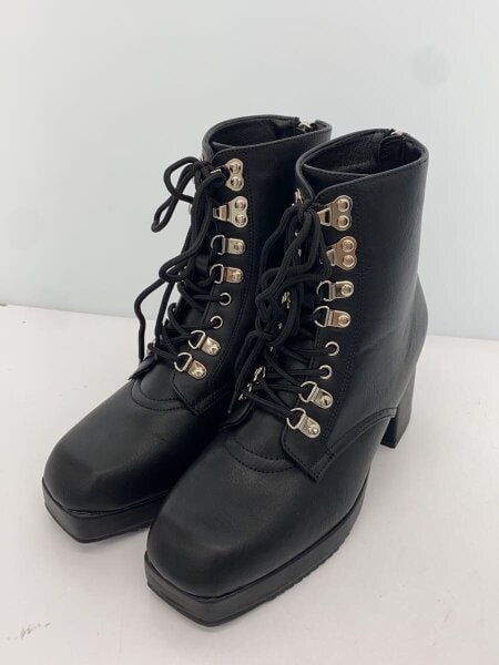 【HARE】ブーツ✧Mサイズ【ブラック】 HARE(ハレ) / ブーツ/M/BLK/フェイクレザー// | 中古品の販売・通販