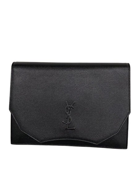 YVES SAINT LAURENT(イヴサンローラン) / クラッチバッグ/--/BLK/無地