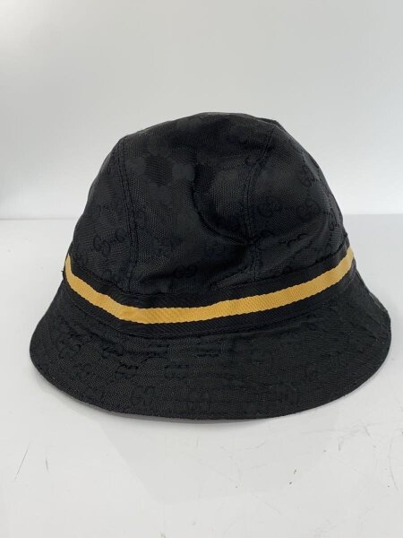 GUCCI(グッチ) / GG柄 バケットハット/M/内側シミ汚れ有/BLK/総柄