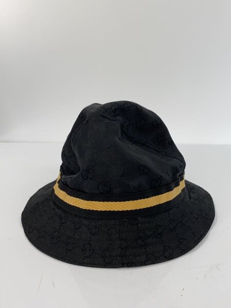GUCCI(グッチ) / GG柄 バケットハット/M/内側シミ汚れ有/BLK/総柄
