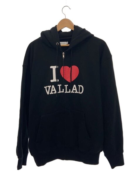 VALLAD パーカー VALLAD(バラッド) / I Love Vallad Zip Hoodie/M/コットン/BLK