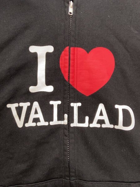 VALLAD(バラッド) / I Love Vallad Zip Hoodie/M/コットン/BLK