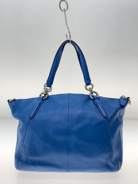 COACH(コーチ) / ショルダーストラップ欠品/ハンドバッグ/レザー/BLU 