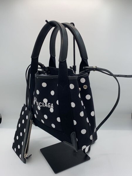 BALENCIAGA(バレンシアガ) / ショルダーバッグ/キャンバス/BLK/ドット 