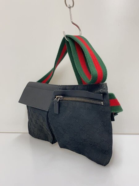 GUCCI(グッチ) / ウエストバッグ_GGキャンバス/キャンバス/BLK | 中古