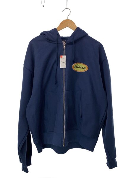 STUSSY(ステューシー) / ジップパーカー/XL/コットン/NVY/Work Shop 