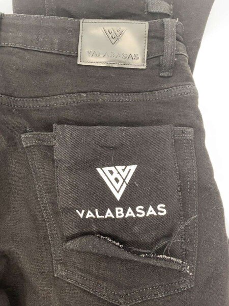 VALABASAS(バラバサス) / ボトム/32/コットン/BLK/無地/フレアパンツ 
