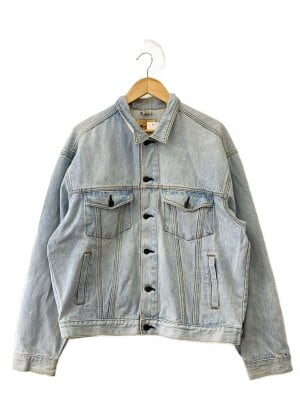 良品】Hard Rock CAFE 短丈デニムジャケット ビッグロゴ M相当 HARD 