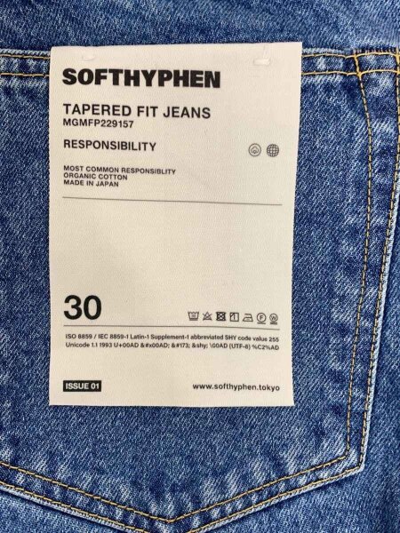 SOFTHYPHEN(ソフトハイフン) / TAPERED FIT JEANS/30/デニム/BLU 