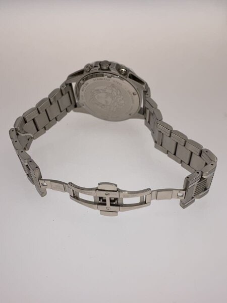 VERSACE シルバー クォーツ時計 VERSACE(ヴェルサーチェ) / クォーツ腕時計/アナログ/GRN/SLV | 中古品